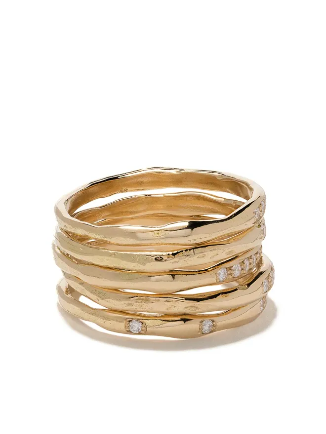 Wouters & Hendrix Gold Wouters & Hendrix Gold 18K イエローゴールド ダイヤモンド セットのリングの商品画像
