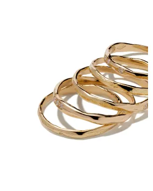Wouters & Hendrix Gold 18K イエローゴールド ダイヤモンド セットのリング - サムネイル3