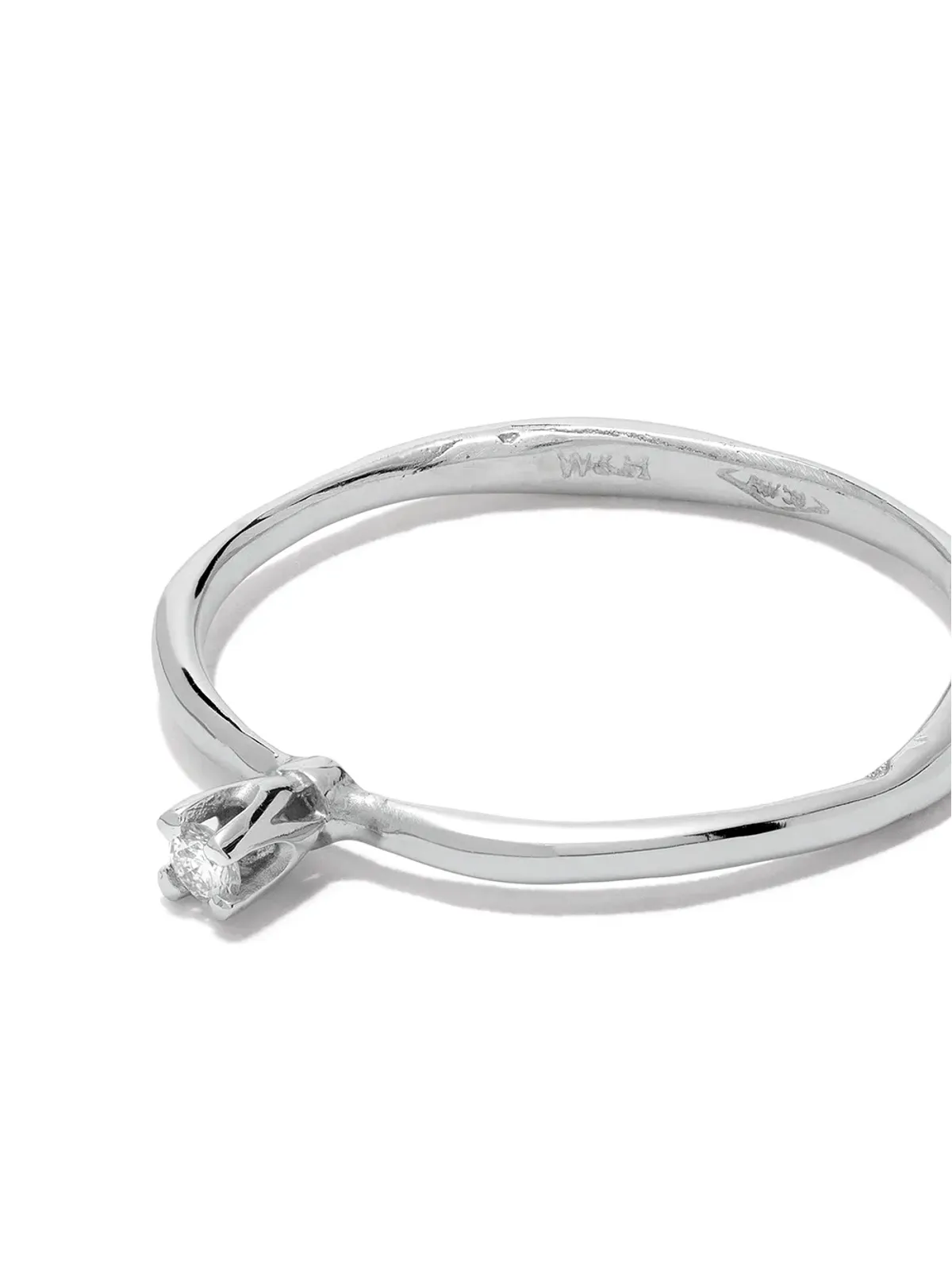 Wouters & Hendrix Gold 18ktホワイトゴールド ダイヤモンドリング - 画像3