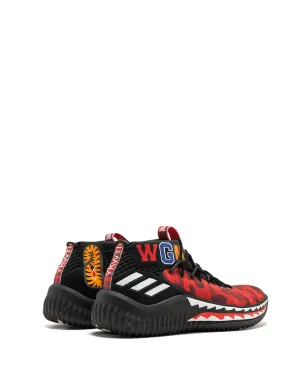 adidas x BAPE Dame4 レッドシャークABCカモ スニーカー - サムネイル3