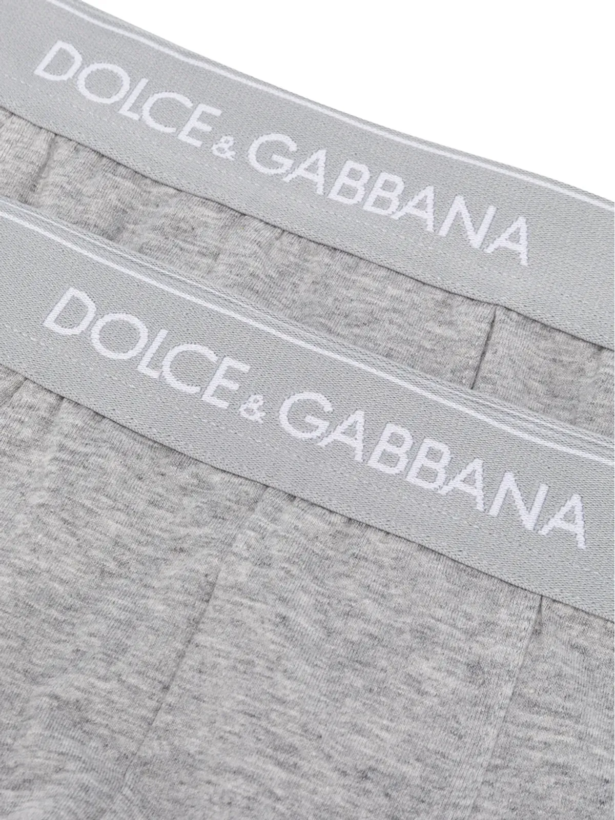 Dolce & Gabbana ロゴ入りウエストバンド ボクサーブリーフ（2枚組） - グレー - 画像4
