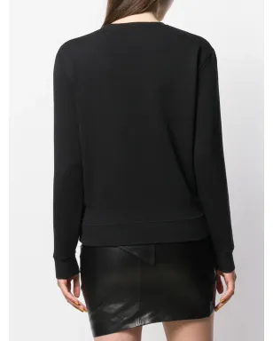 Saint Laurent パームツリープリント スウェットシャツ - ブラック - サムネイル4