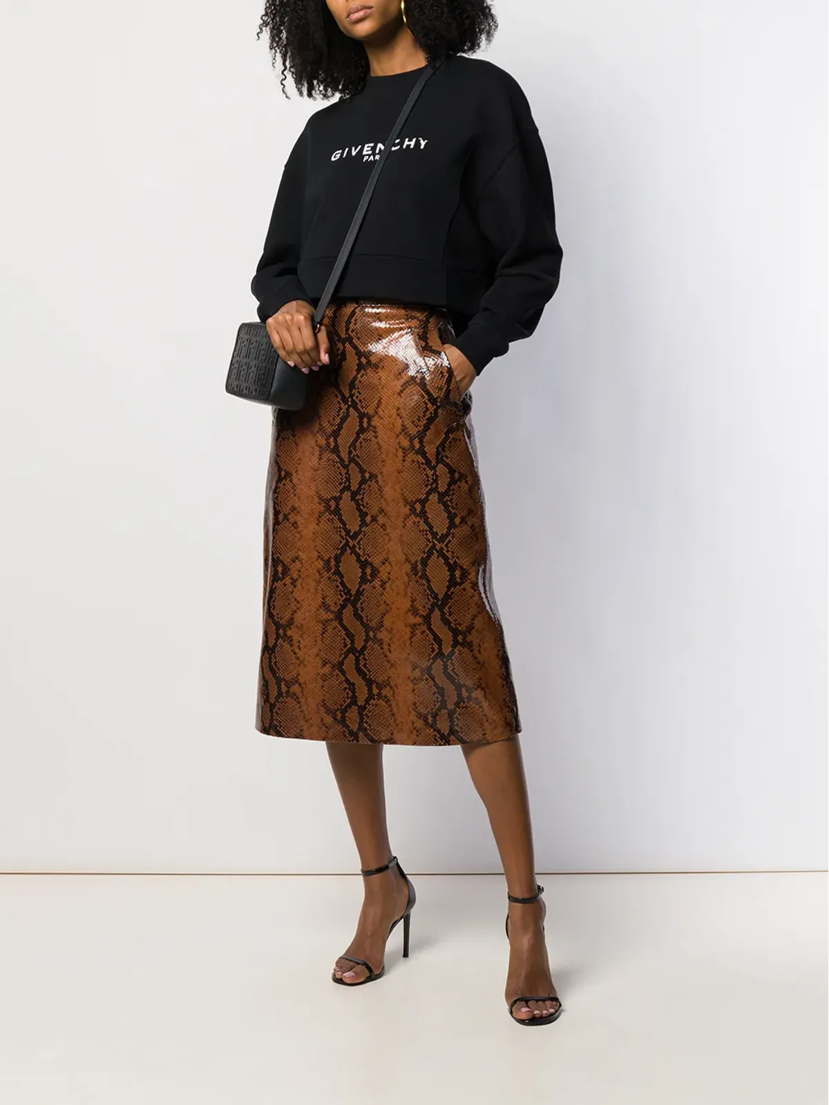 DSQUARED2 蛇皮風スカート - 画像2
