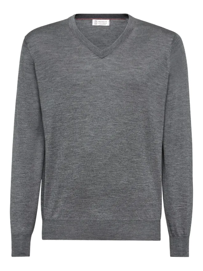 Brunello Cucinelli Brunello Cucinelli ウールVネック セーターの商品画像