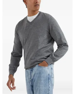 Brunello Cucinelli ウールVネック セーター - サムネイル4