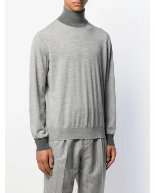 Brunello Cucinelli タートルネック ジャンパー グレー - サムネイル3