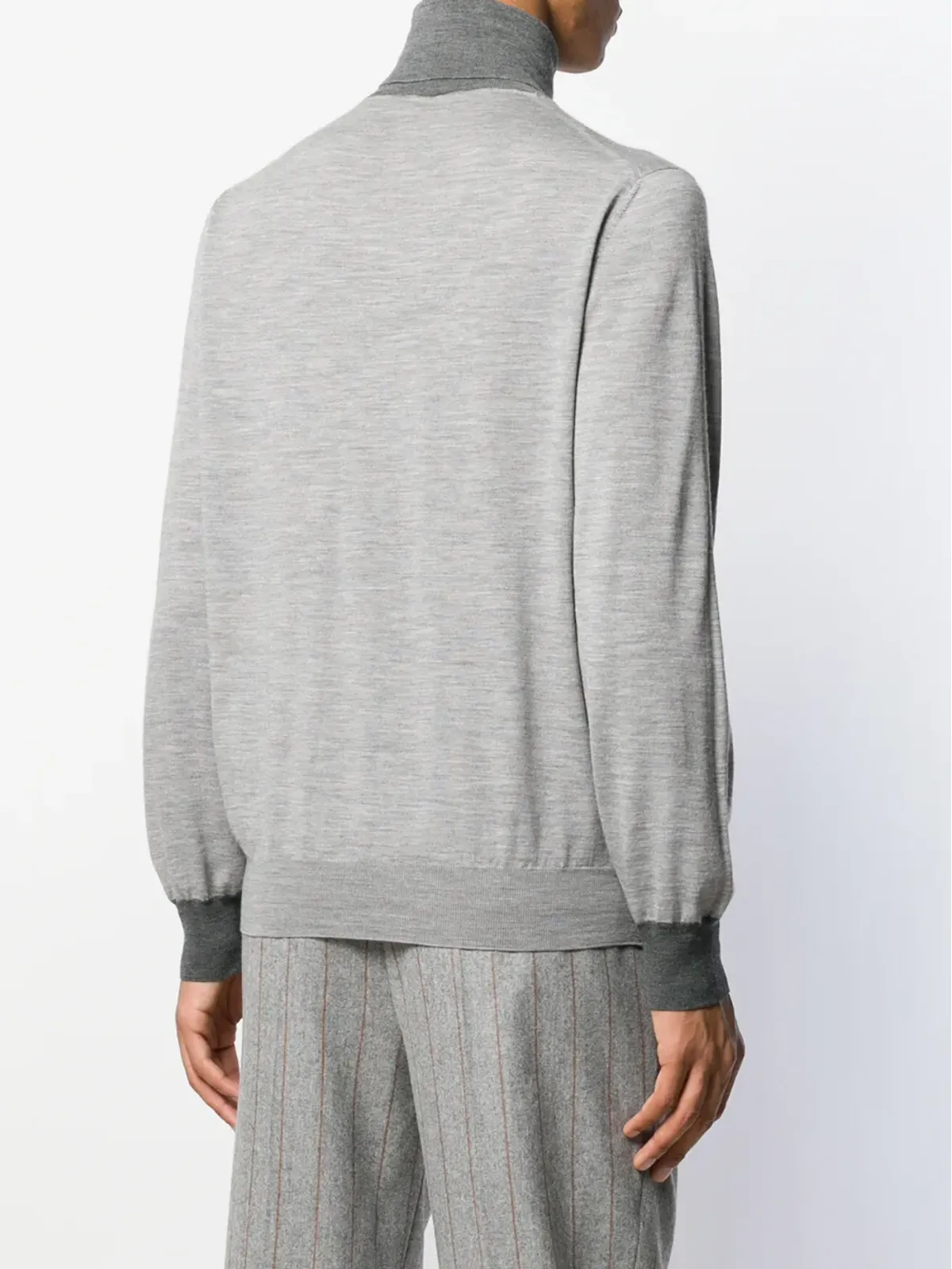 Brunello Cucinelli タートルネック ジャンパー グレー - 画像4