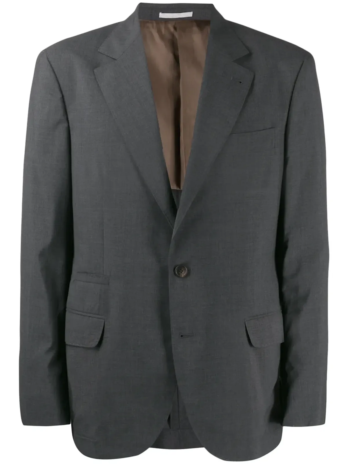 Brunello Cucinelli マイクロチェック柄スーツジャケット - 画像1