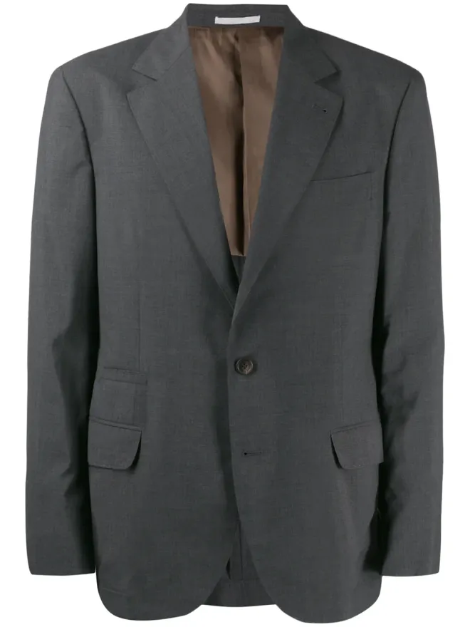 Brunello Cucinelli Brunello Cucinelli マイクロチェック柄スーツジャケットの商品画像