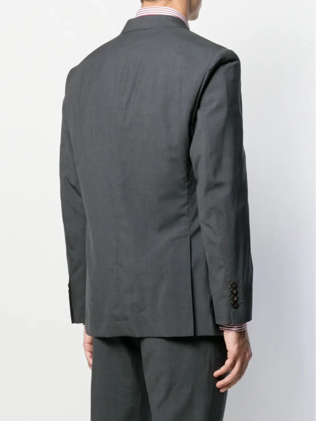 Brunello Cucinelli マイクロチェック柄スーツジャケット - 画像4