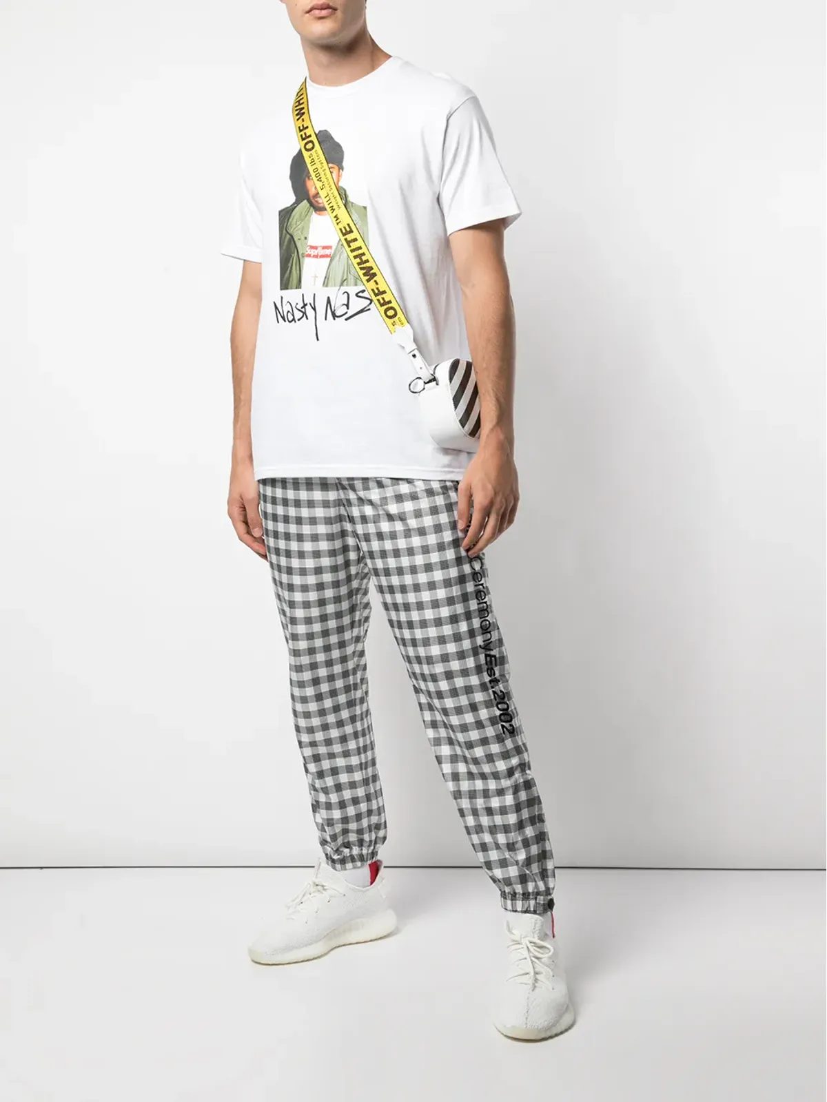 Supreme Nasty Nas グラフィックプリント Tシャツ（ホワイト） - 画像2