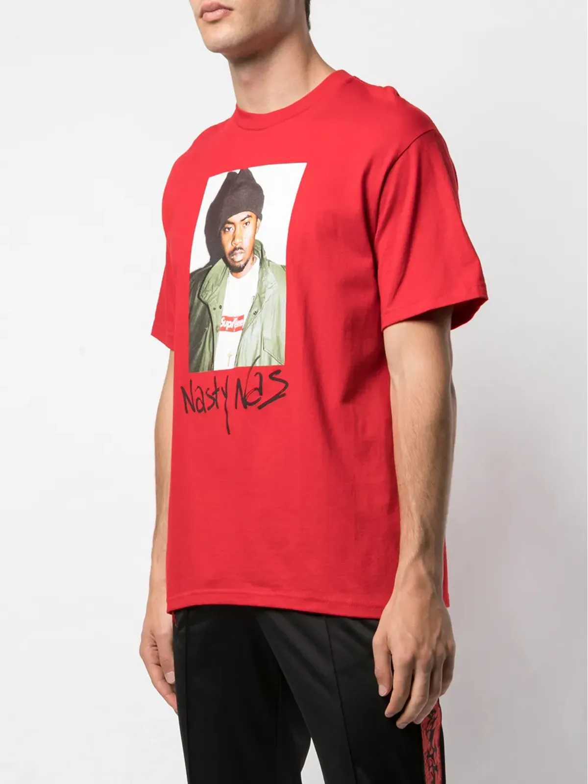 Supreme Nasty Nas 写真プリントTシャツ - 画像3