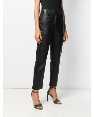 Brunello Cucinelli クロップドストレートパンツ（ブラック） - サムネイル3