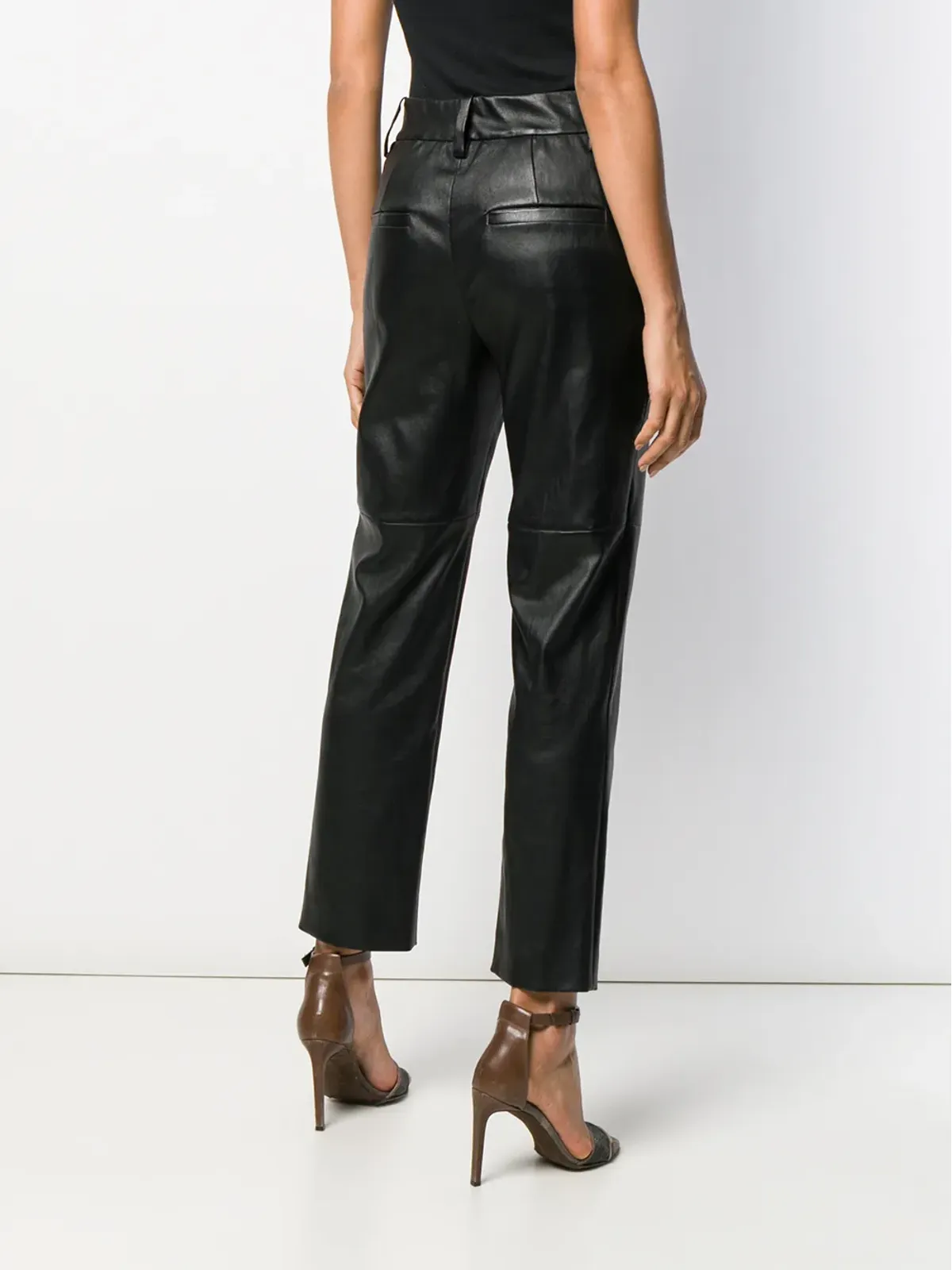 Brunello Cucinelli クロップドストレートパンツ（ブラック） - 画像4