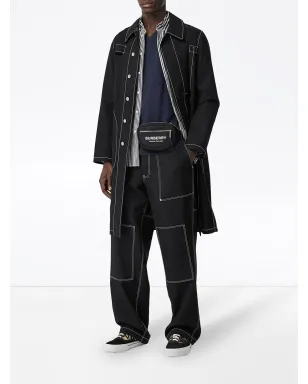 Burberry モノグラムモチーフ Vネック Tシャツ（ブルー） - サムネイル2