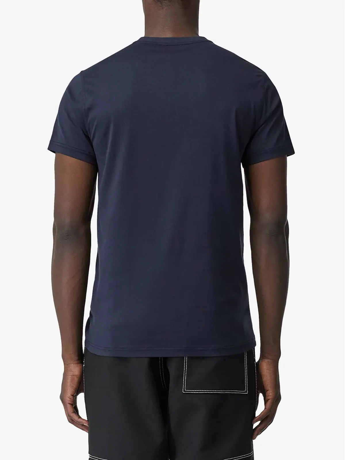 Burberry モノグラムモチーフ Vネック Tシャツ（ブルー） - 画像4