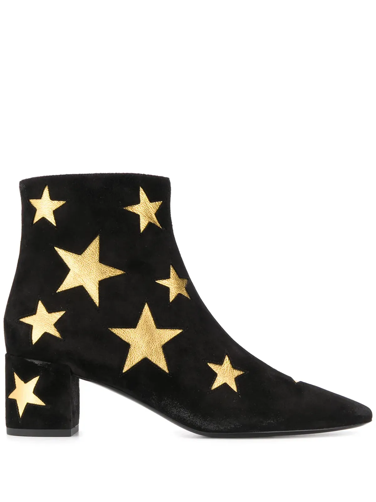 Saint Laurent スター・パッチ アンクルブーツ - 画像1