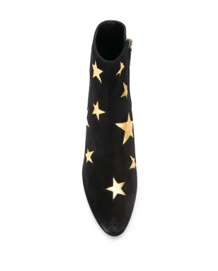 Saint Laurent スター・パッチ アンクルブーツ - サムネイル4