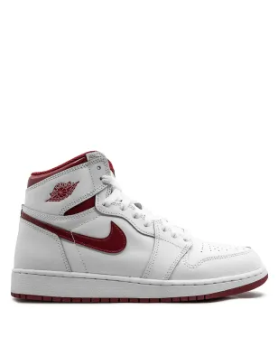 Jordan Kids エアジョーダン1 レトロハイOG BG スニーカー - ホワイト - サムネイル1