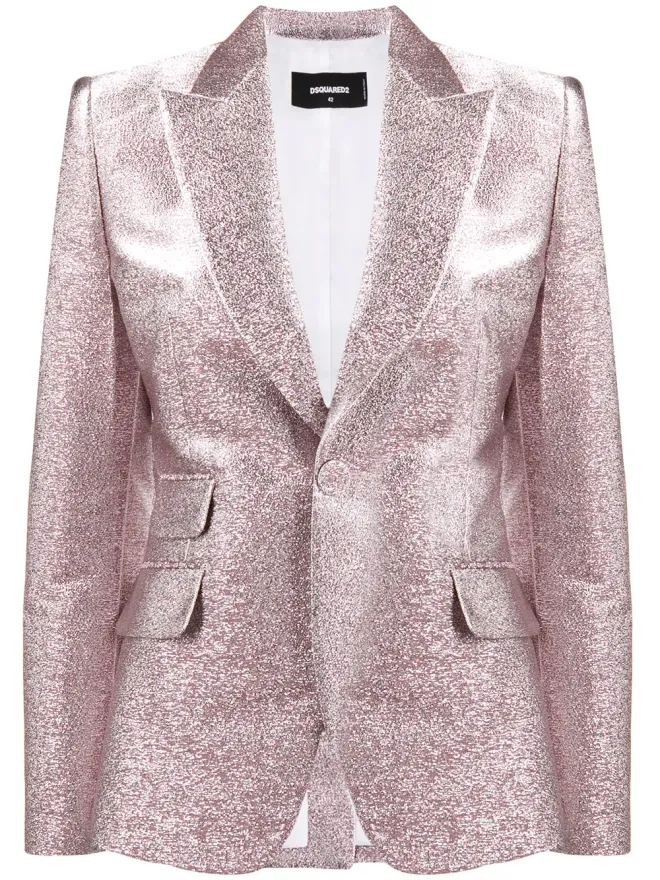 Dsquared2 DSQUARED2 グリッター シングルブレスト ブレザー - ピンクの商品画像