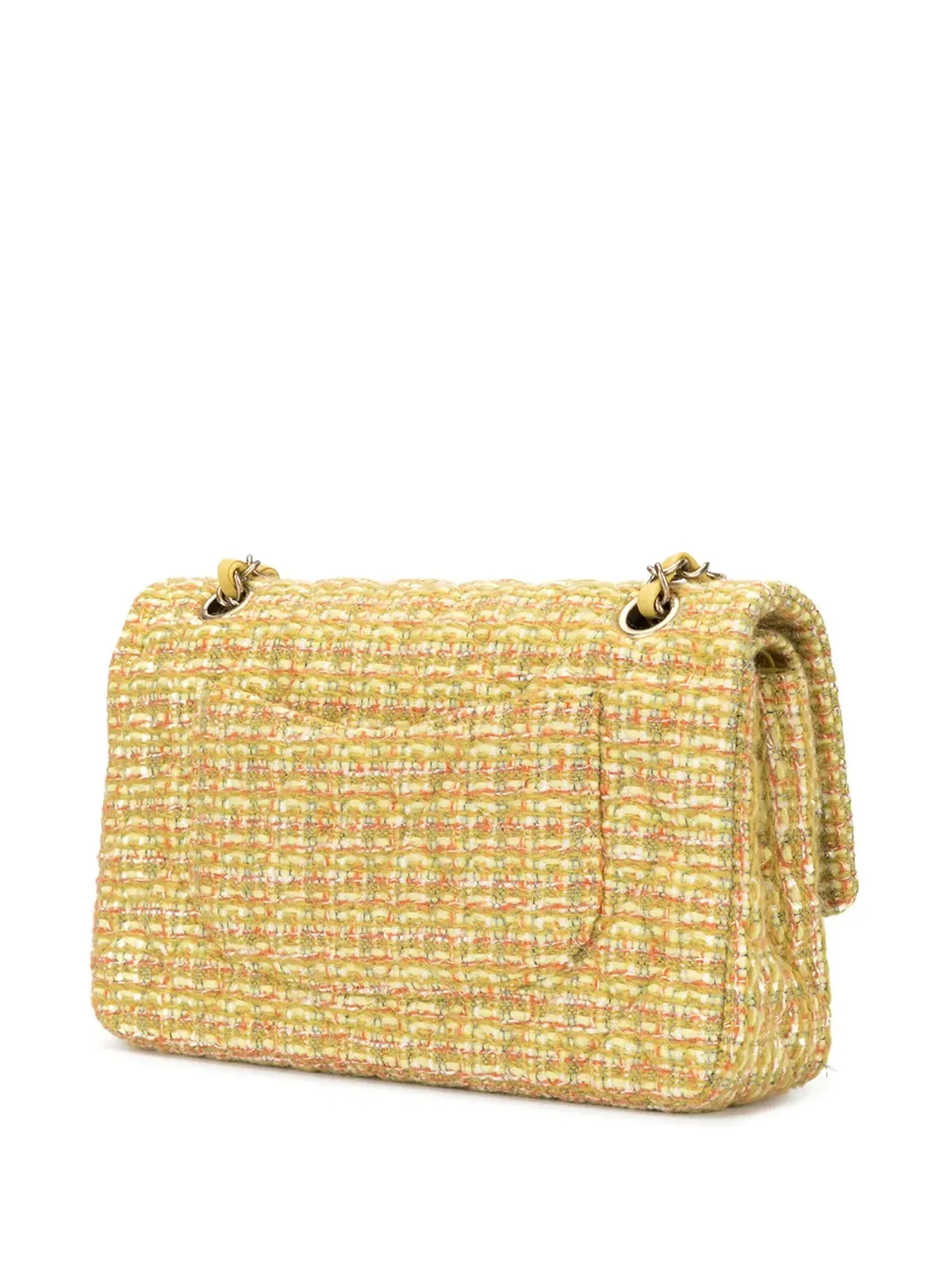 CHANEL Pre-Owned ダブルフラップショルダーバッグ - Yellow - 画像3