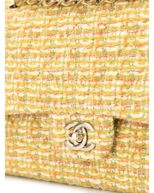 CHANEL Pre-Owned ダブルフラップショルダーバッグ - Yellow - サムネイル4