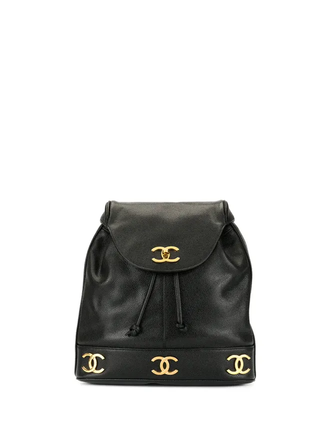 CHANEL Pre-Owned CHANEL Pre-Owned CCロゴチェーンバックパックの商品画像