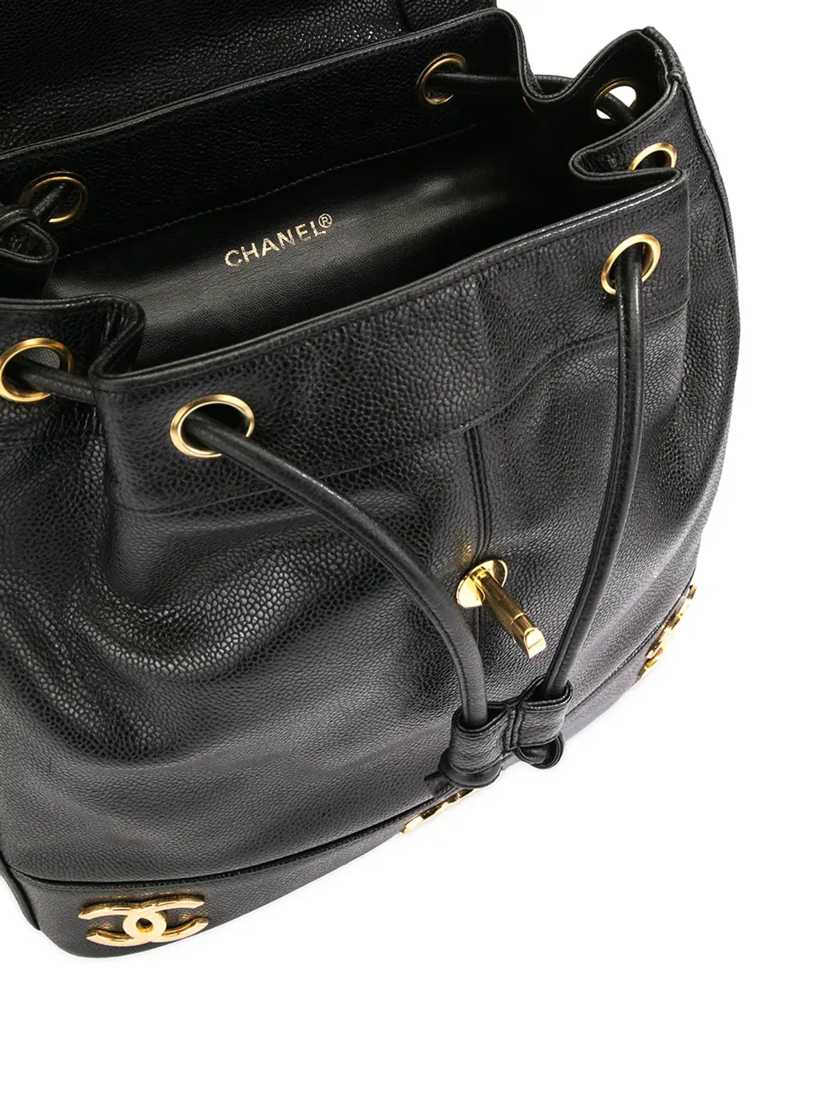 CHANEL Pre-Owned CCロゴチェーンバックパック - 画像5