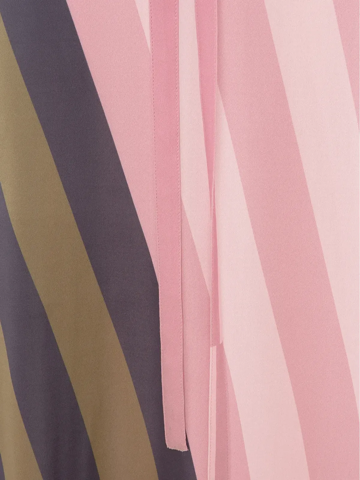 JW Anderson 歪んだストライプ柄ポロドレス - ピンク - 画像5