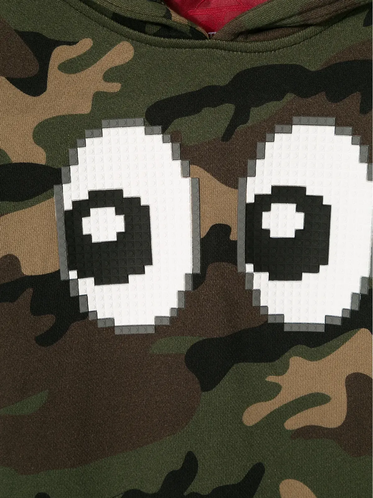 Mostly Heard Rarely Seen 8-Bit Eyezプリント迷彩フードパーカー - 画像3