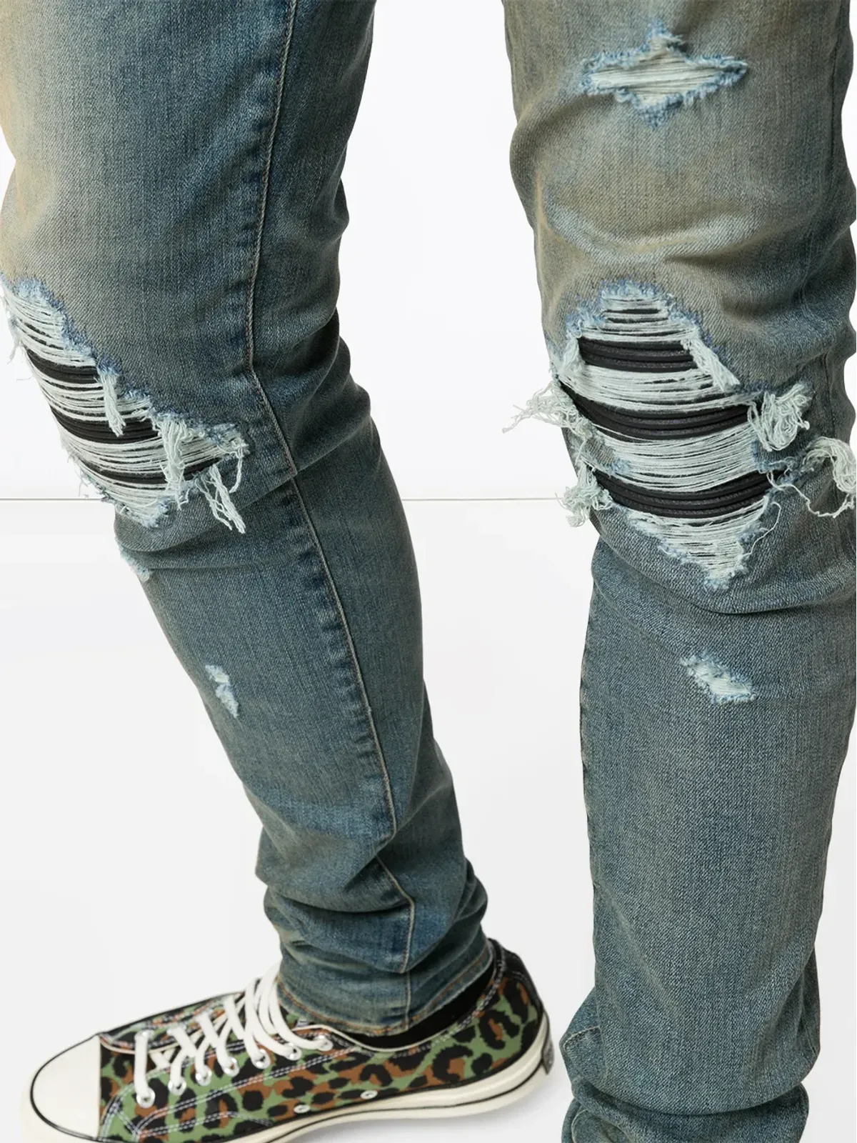 AMIRI MX1 ディストレスドエフェクト スリムレッグジーンズ - 画像5