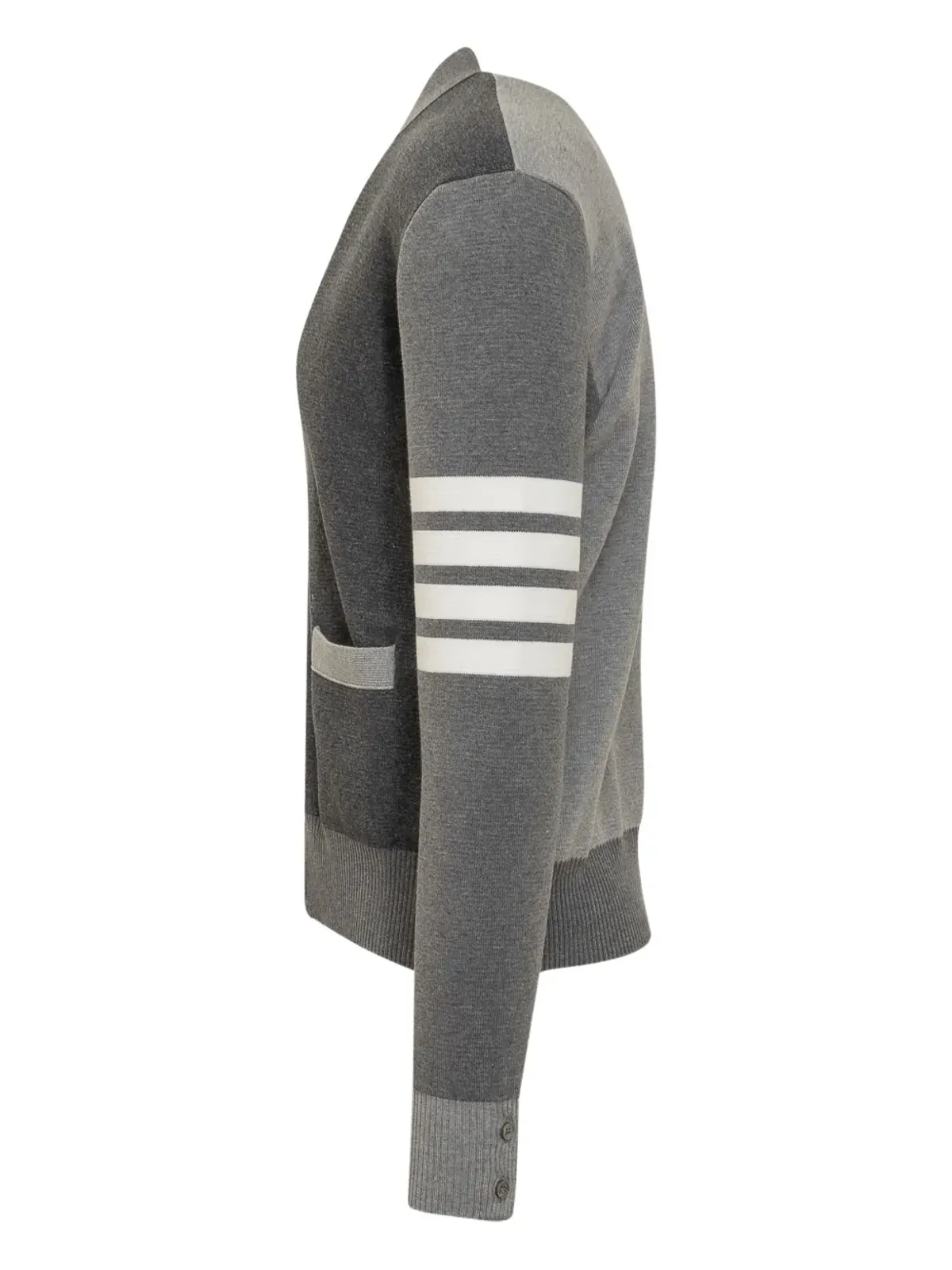 Thom Browne 4-Bar V-neck カーディガン - 画像3