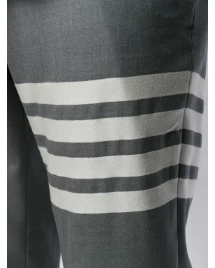 Thom Browne プレーンウェーブ・スーツ地トラックパンツ - グレー - サムネイル5