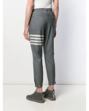 Thom Browne プレーンウェーブ・スーツ地トラックパンツ - グレー - サムネイル4