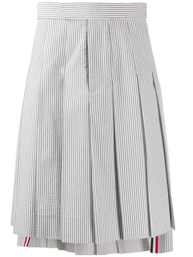 Thom Browne Thom Browne シアサッカー クラシック ライズ スカートの商品画像