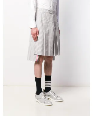 Thom Browne シアサッカー クラシック ライズ スカート - サムネイル3