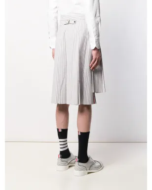 Thom Browne シアサッカー クラシック ライズ スカート - サムネイル4