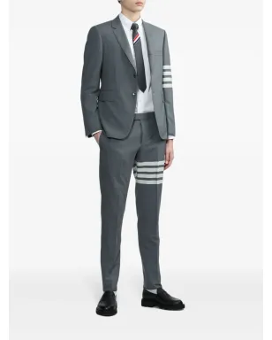 Thom Browne 4-Barストライプ シングルブレスト ブレザー - グレー - サムネイル2