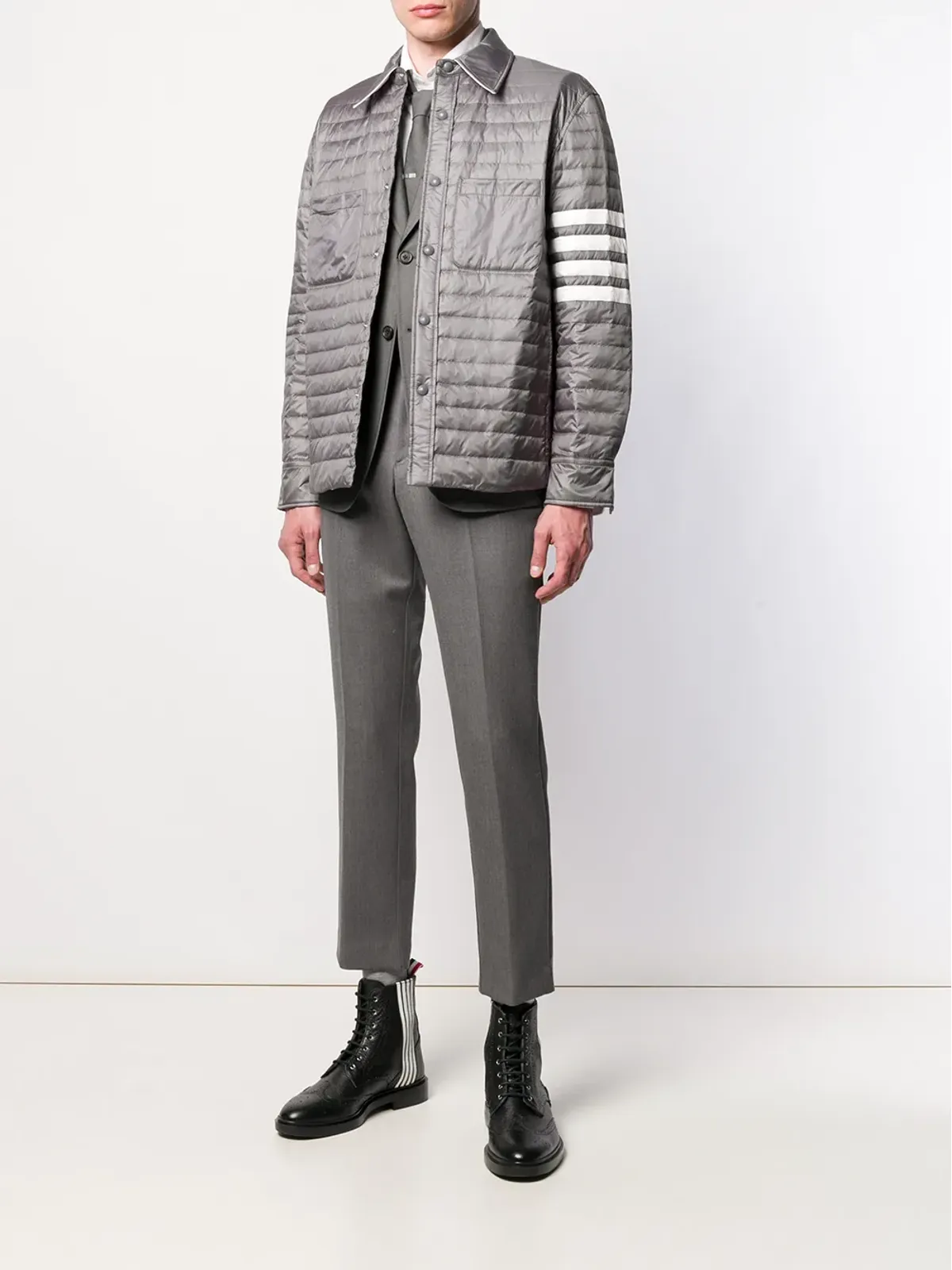Thom Browne 4-Bar ダウンフィル シャツジャケット - 画像2