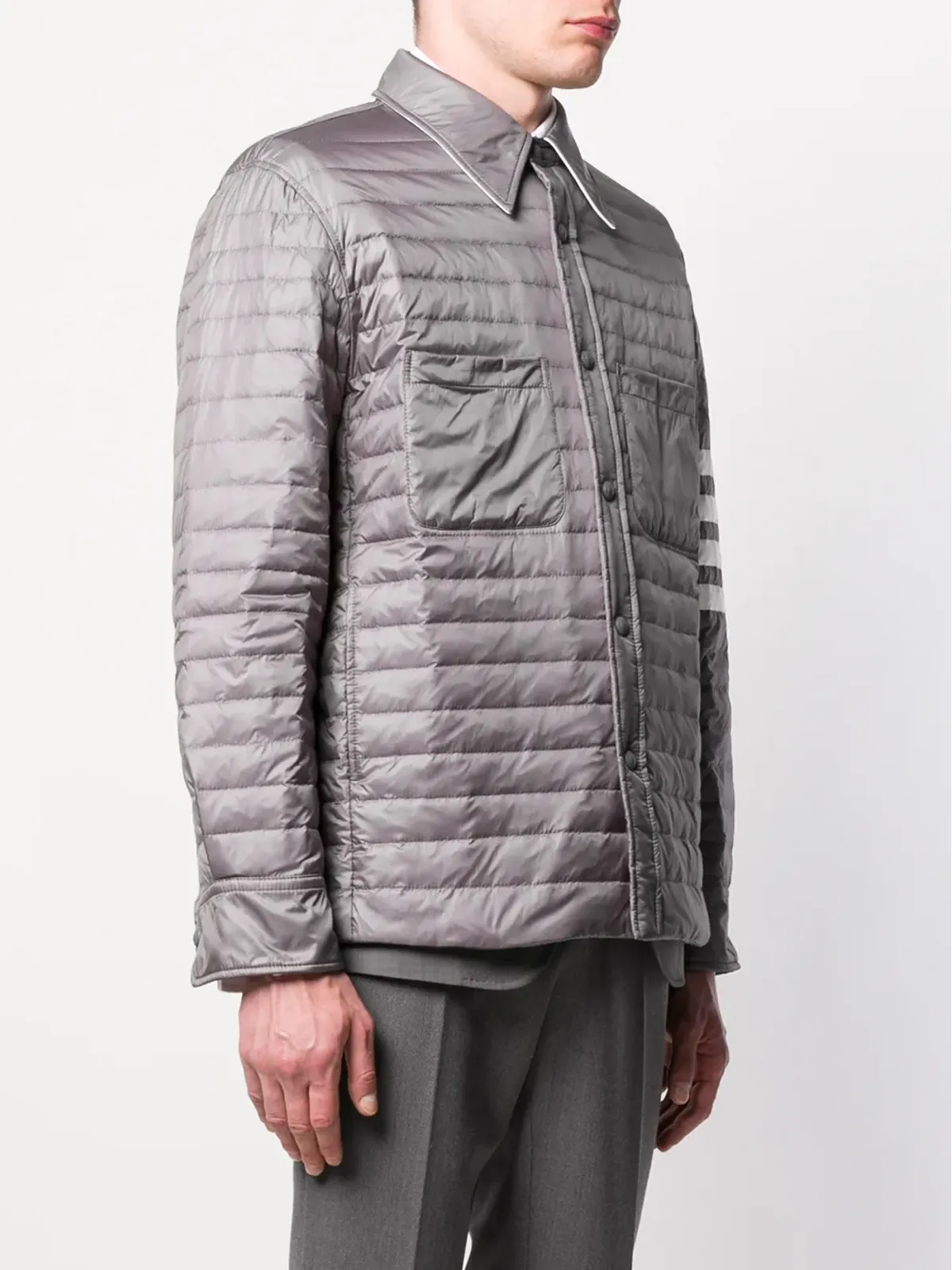 Thom Browne 4-Bar ダウンフィル シャツジャケット - 画像3