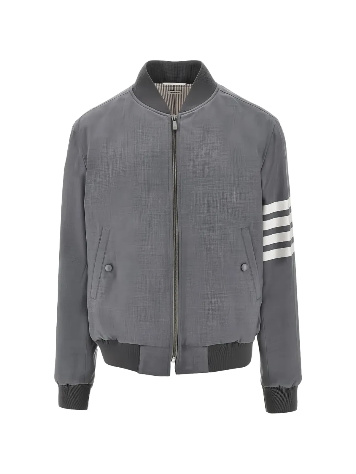Thom Browne ストライプディテール ボンバージャケット - 画像1