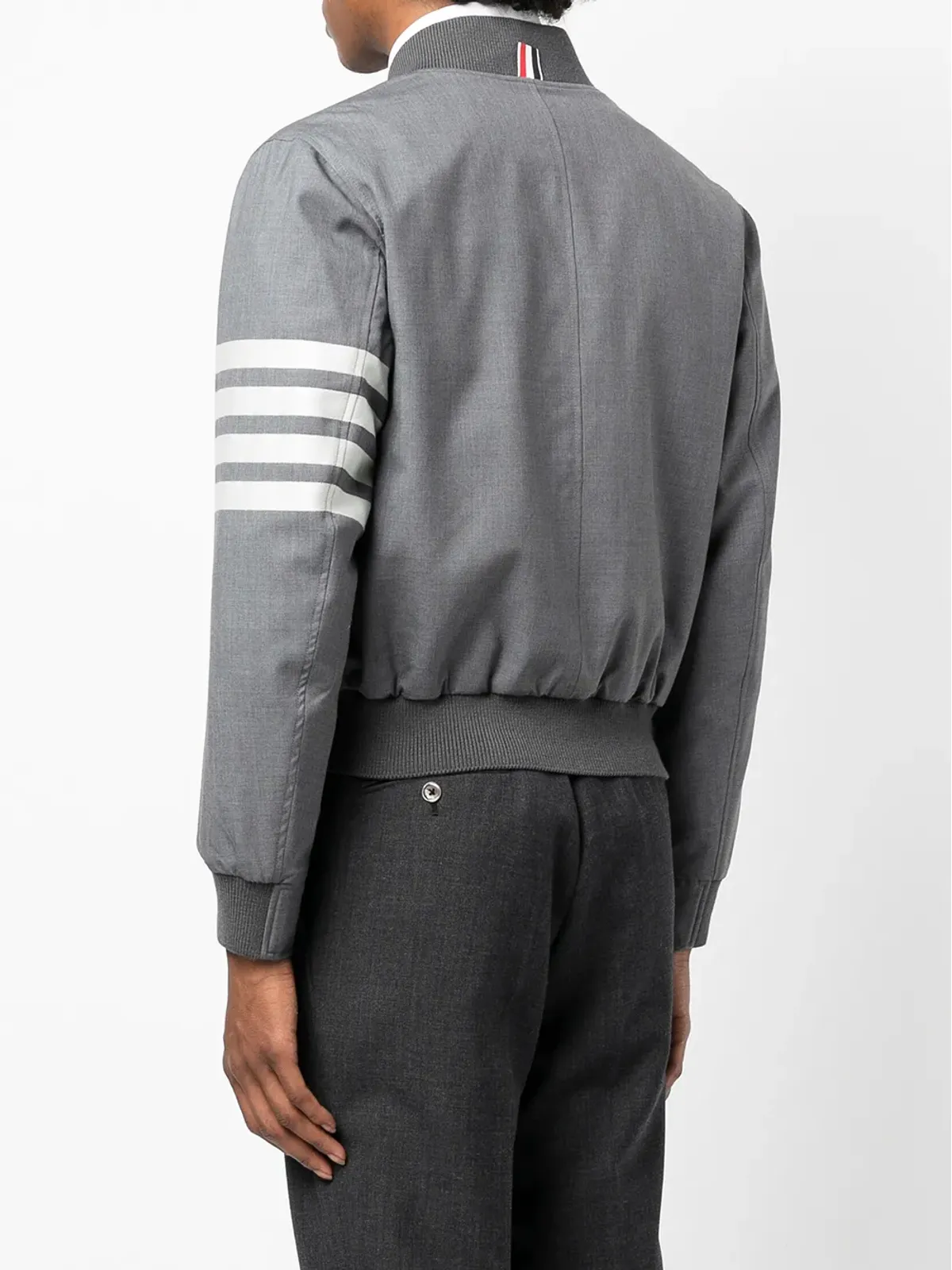 Thom Browne ストライプディテール ボンバージャケット - 画像5