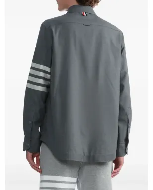 Thom Browne スナップフロント・シャツジャケット - サムネイル4