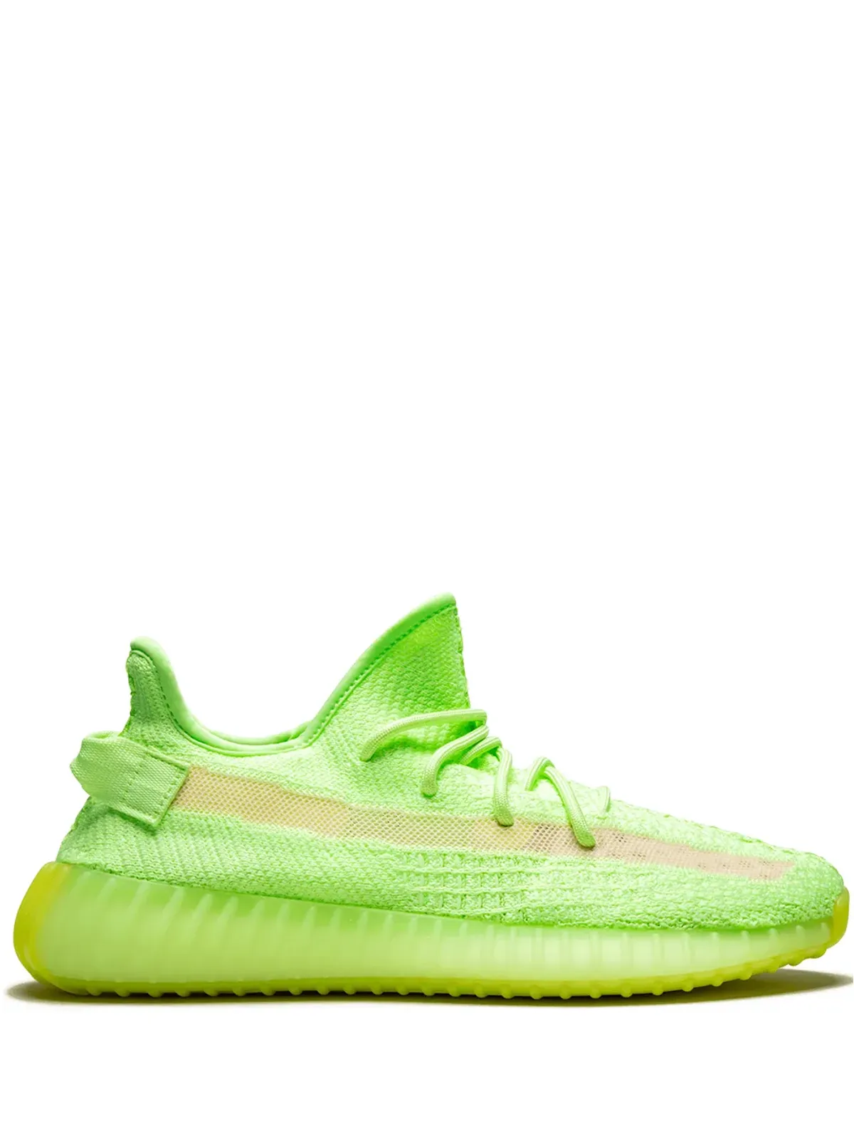 adidas Yeezy ブースト 350 V2 Glow in the Dark グリーン スニーカー - 画像1