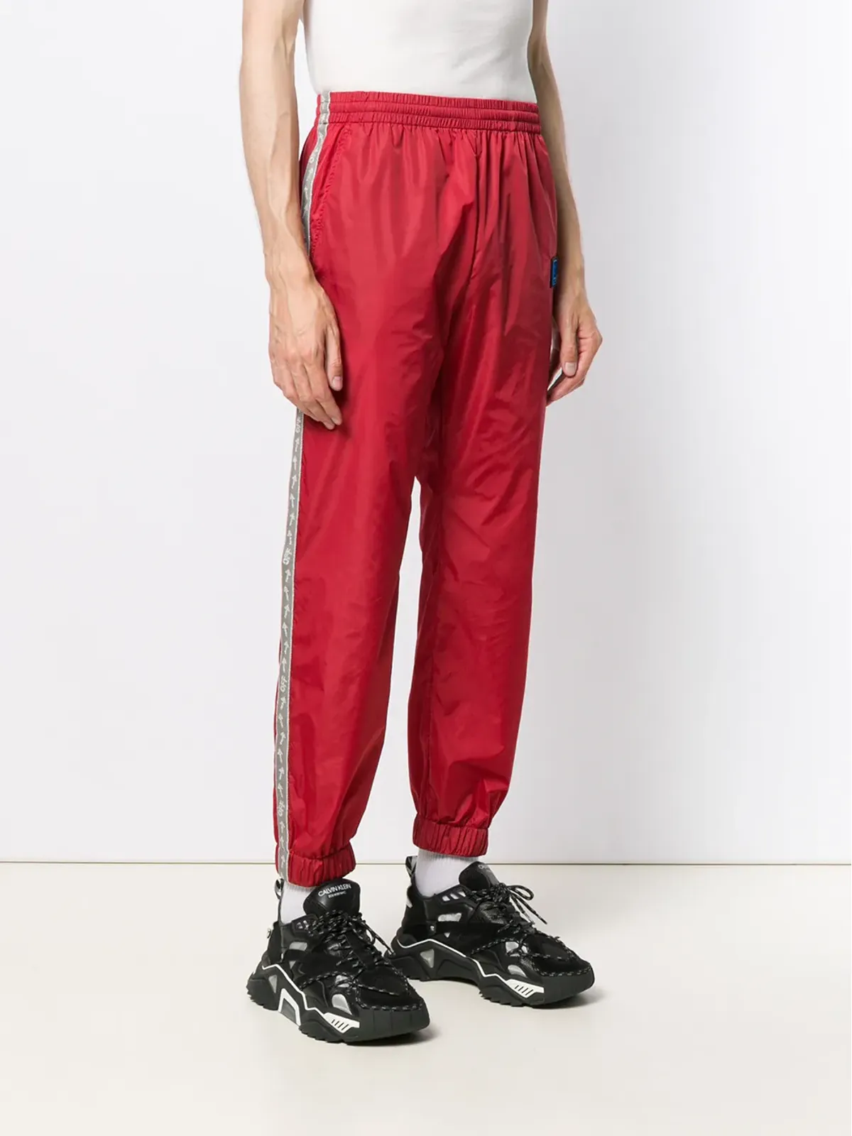 Off-White ロゴ・トリム トラックパンツ - 画像3