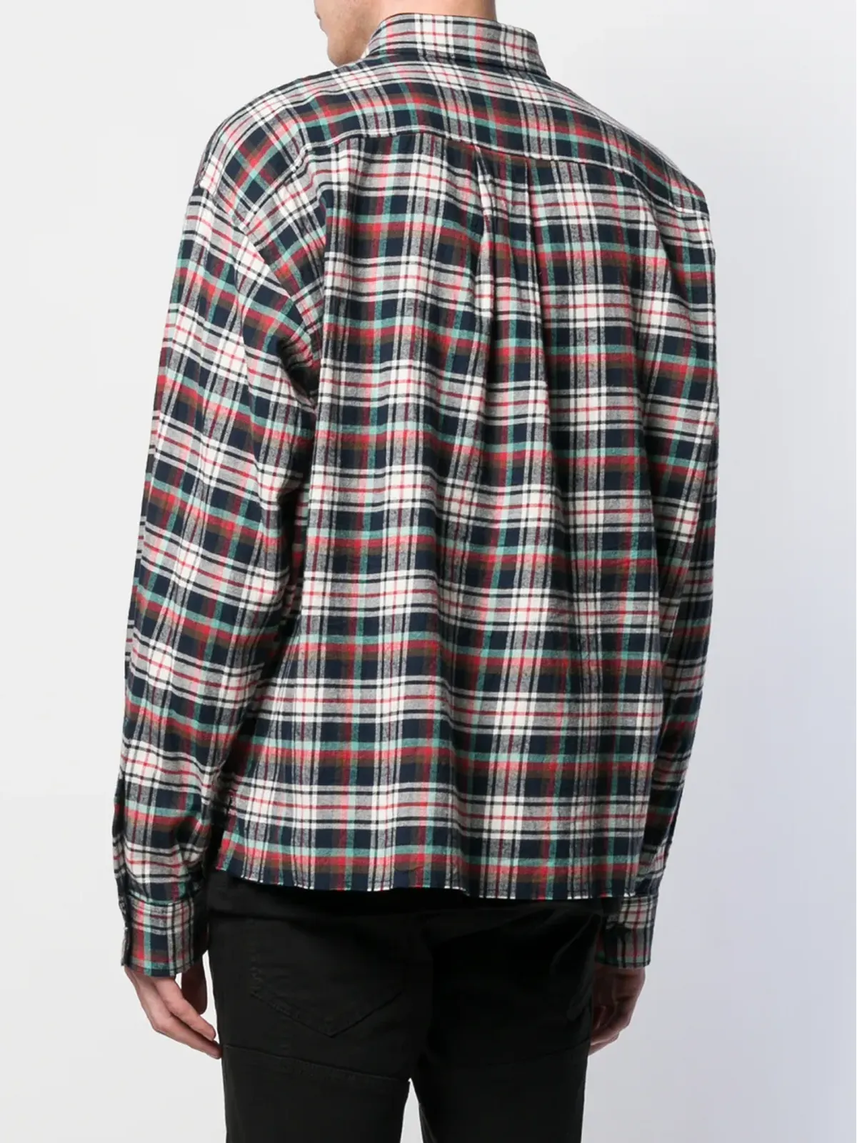 DSQUARED2 チェック柄ロゴパッチシャツ - 画像4
