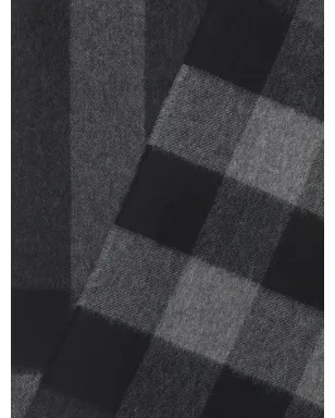 Burberry チェック柄フリンジ付きカシミアスカーフ - サムネイル5