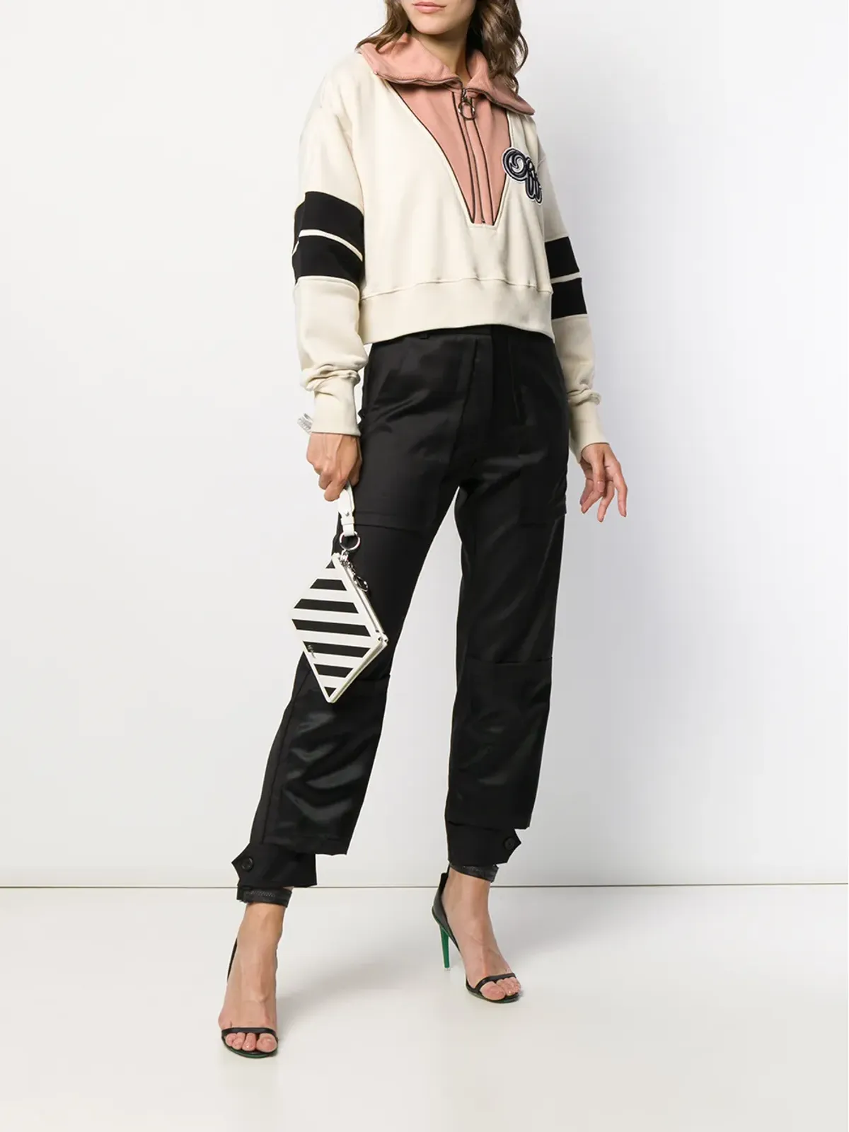 Off-White ダイアゴナルストライプ クラッチバッグ - 画像2
