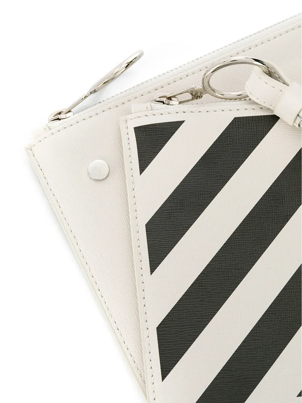 Off-White ダイアゴナルストライプ クラッチバッグ - 画像4
