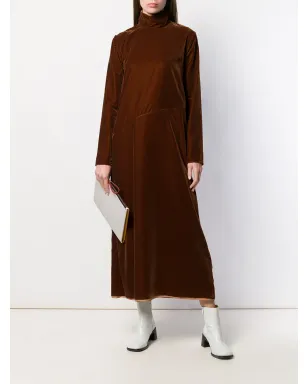 MM6 Maison Margiela ロングタートルネックドレス（ブラウン） - サムネイル2